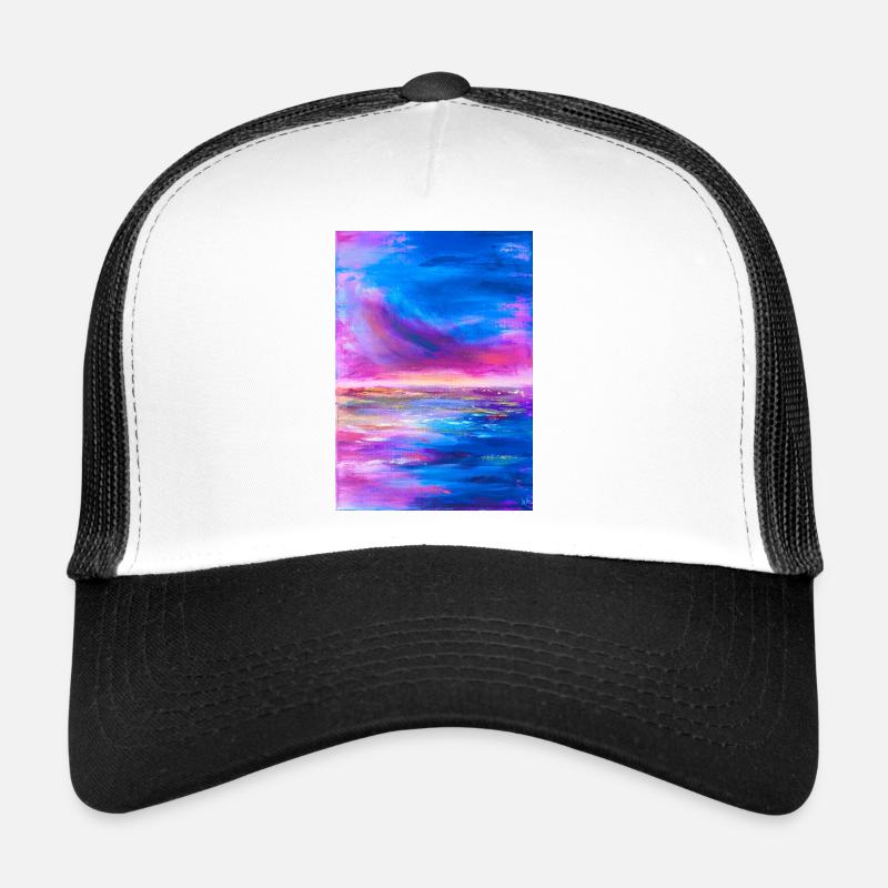 Ciel vif horizon Art abstrait Casquette trucker 