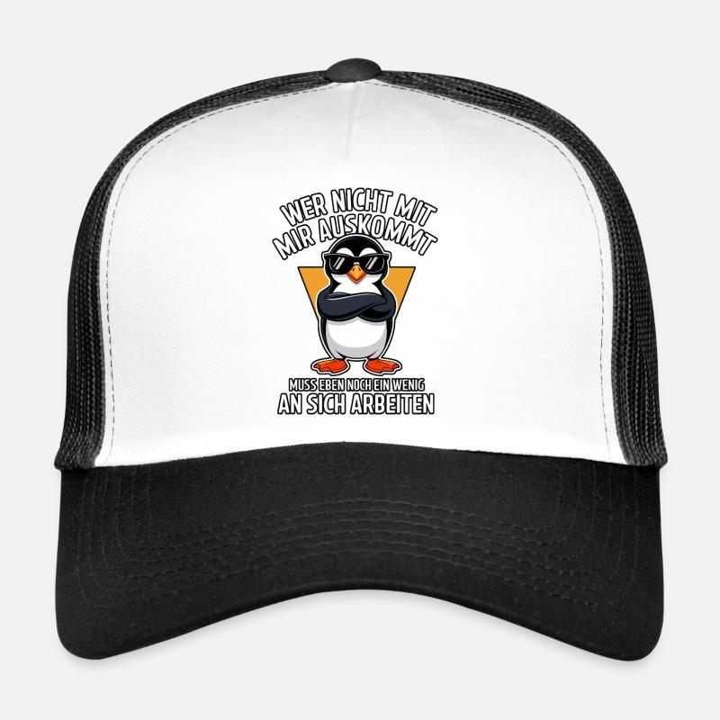 Chemise pingouin cool avec un dicton effronté Casquette trucker 
