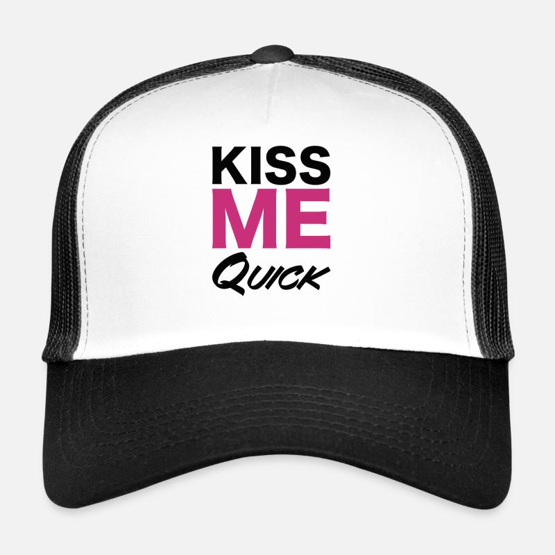 Küss mich Schnelles Typografie-Design Trucker Cap