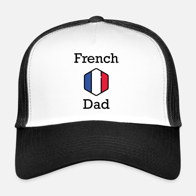 French Dad - Trucker Cap - white/black