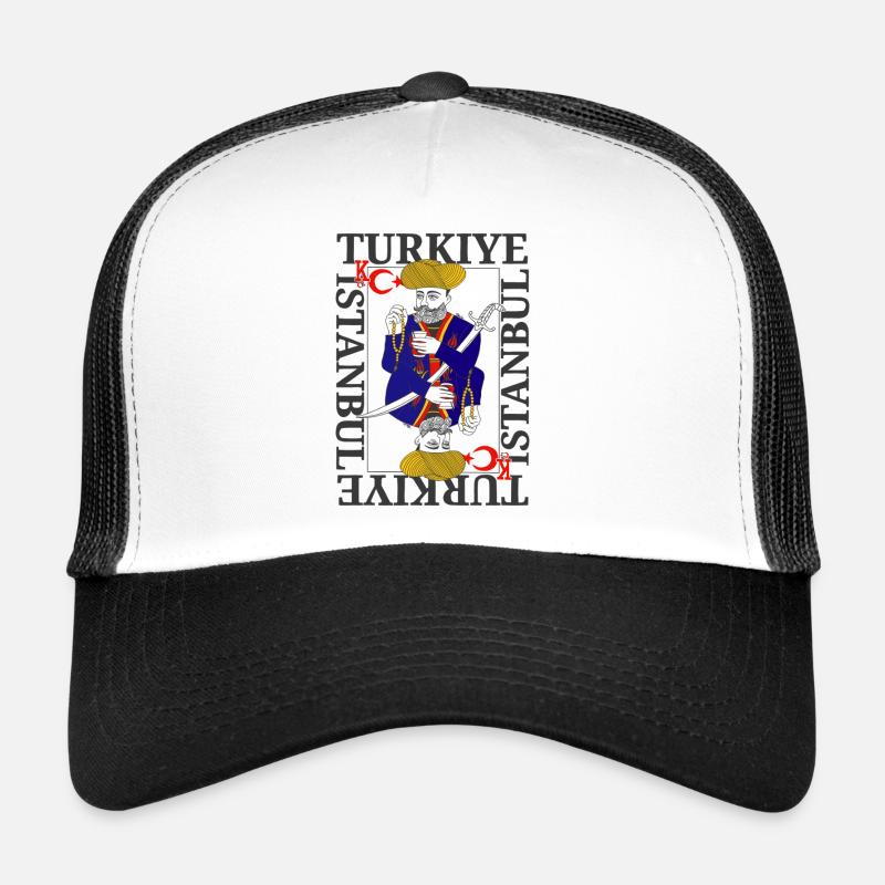Sultan Ottoman Turkish Warrior King Card Modern Game Trucker Cap
