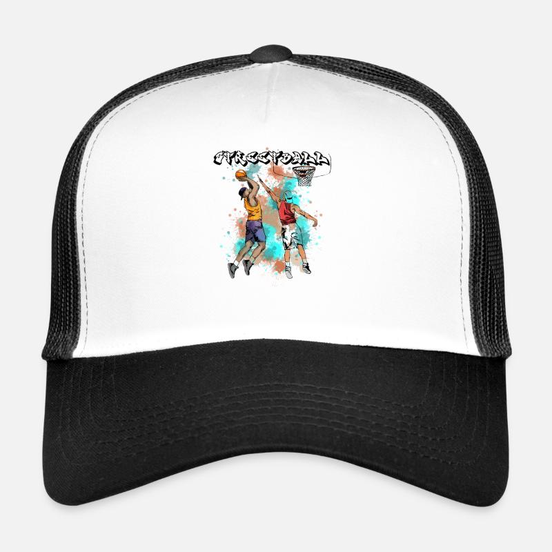 Illustration d’action de basket-ball Casquette trucker 