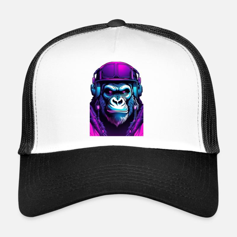 Gorilla DJ Neon Trucker Cap
