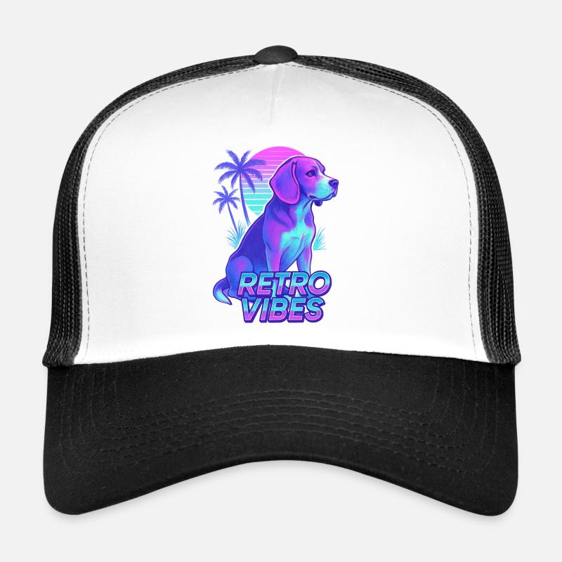 Chien Beagle Retro Vibes Casquette trucker 