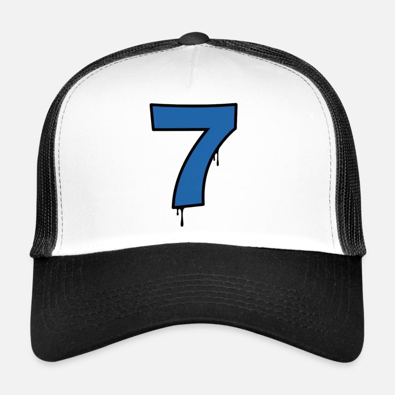 Graffiti Sept gouttes bleues Casquette trucker 
