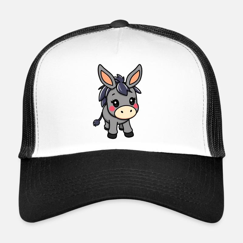 Esel - Trucker Cap - Weiß/Schwarz