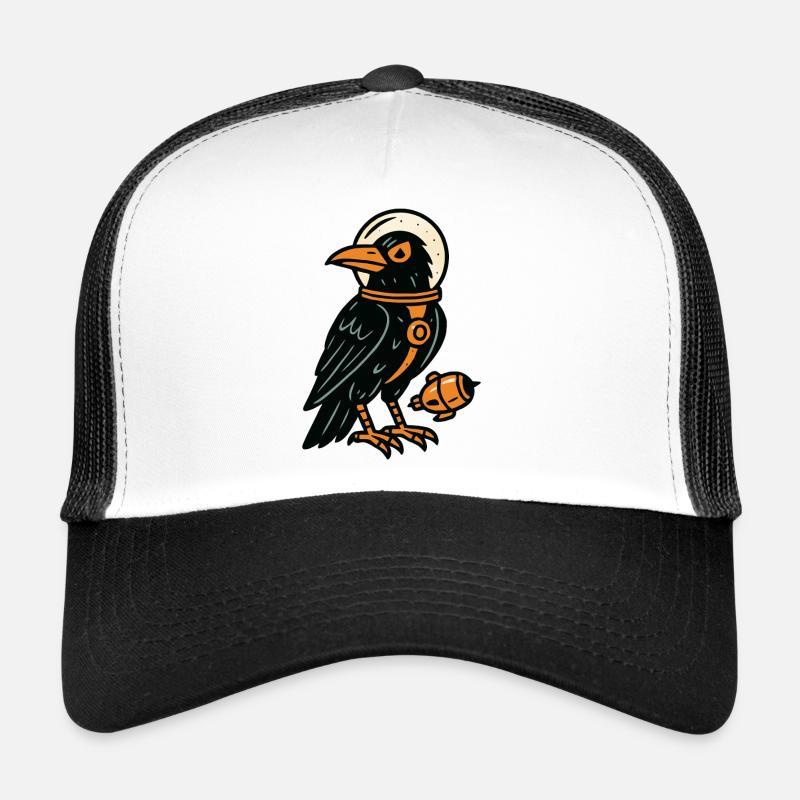 Raben-Comics-Stil Trucker Cap