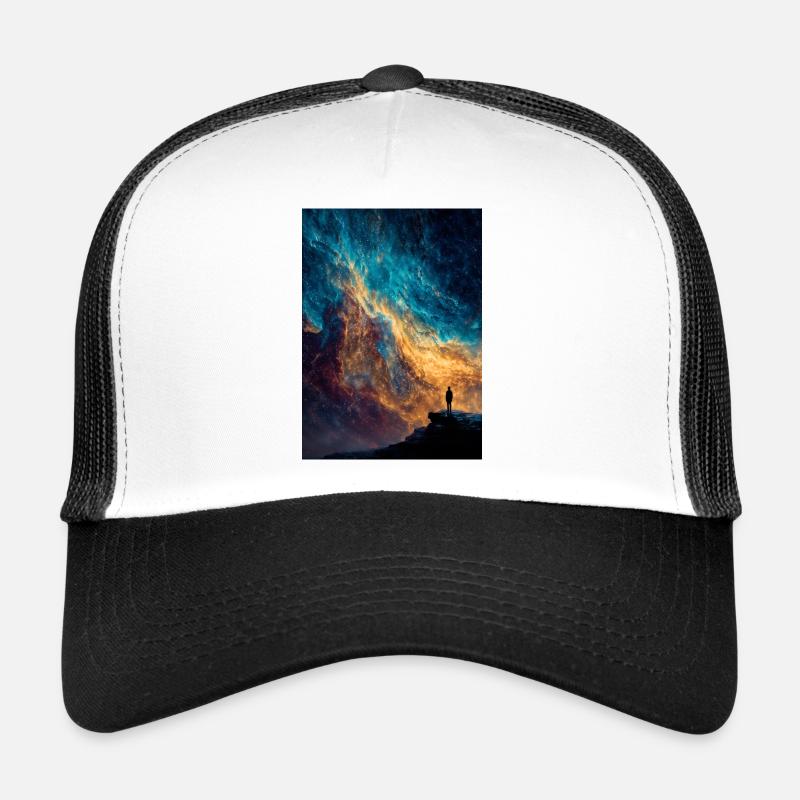 Cosmic Edge Wanderer - Trucker Cap - white/black
