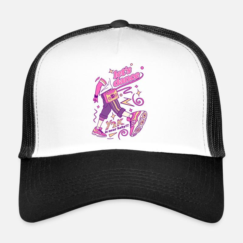 Neon Dance Boombox Vibe - Trucker Cap - white/black