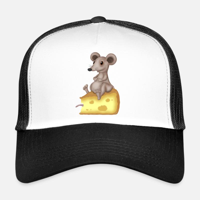 Cute mouse on cheese Trucker Cap