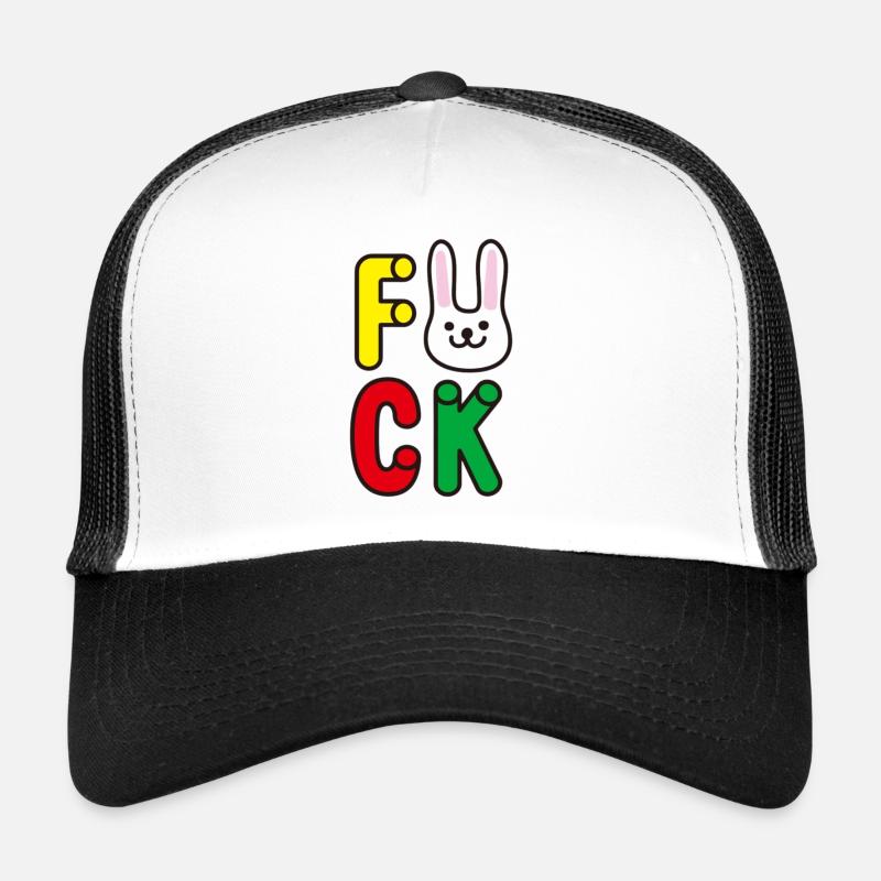 Fröhliches Alphabet mit Hase Trucker Cap