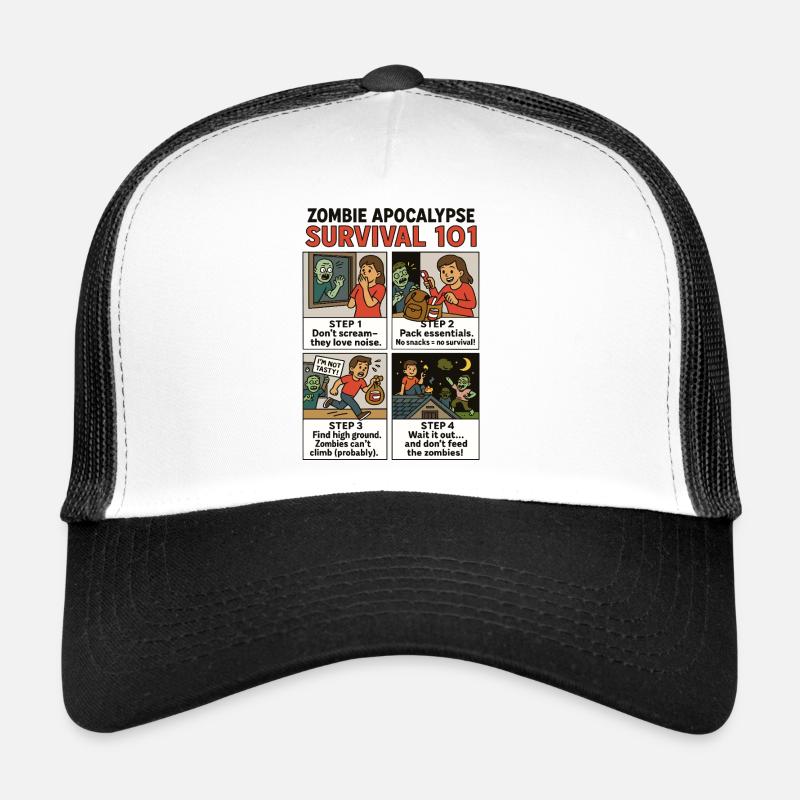 Zombie Survival Guide Trucker Cap