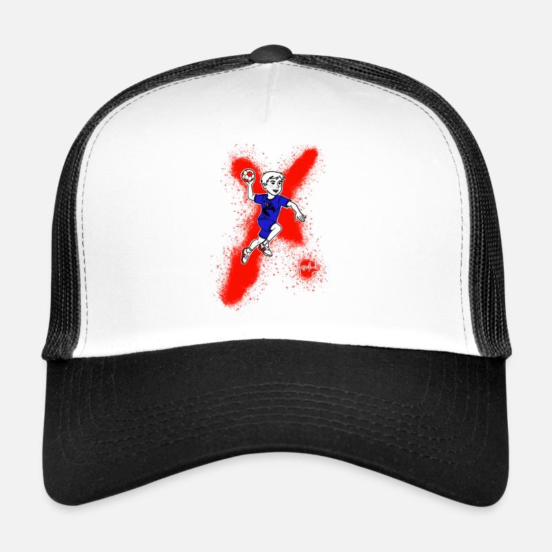 Handball garçon en saut Casquette trucker 
