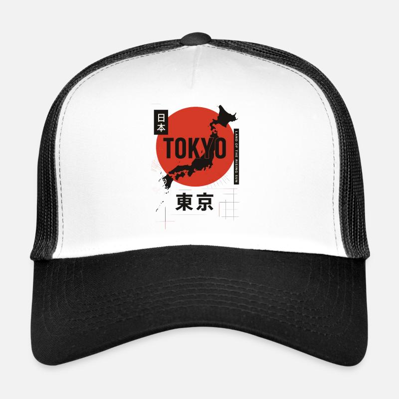 Silhouette Soleil Rouge Tokyo Casquette trucker 