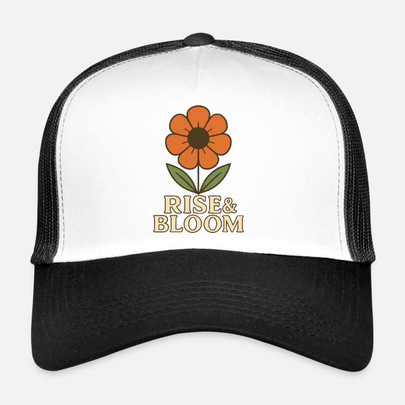 Rise & Bloom - Trucker Cap - white/black