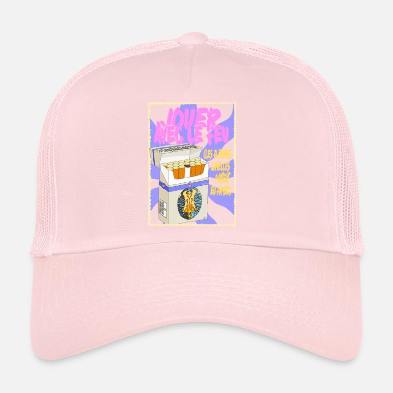 Cigarette Box Passionate Love Twin Flames Trucker Cap