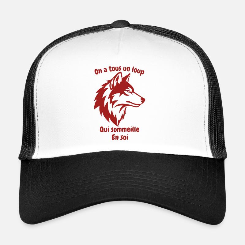 Sleeping Inner Wolf Trucker Cap