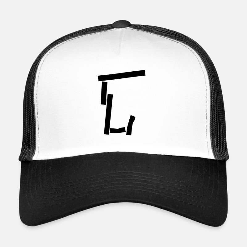 Urban letter (2) - Trucker Cap - Weiß/Schwarz