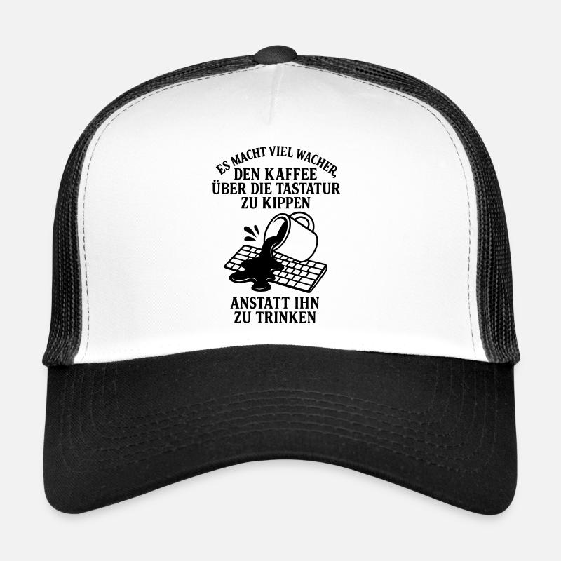 Clavier à café stimulant Casquette trucker 