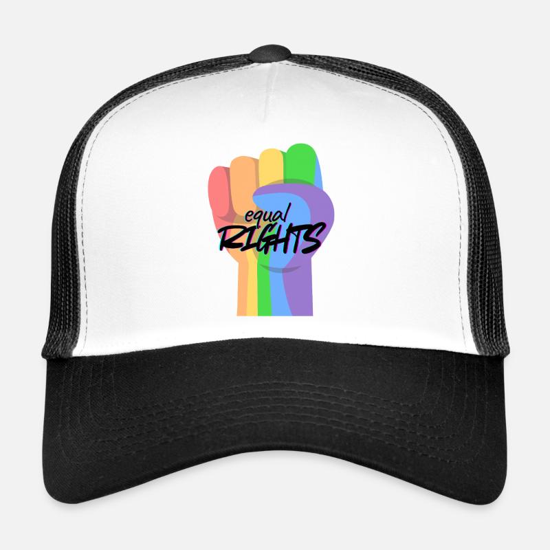 Regenbogenfaust Gleichberechtigung Trucker Cap