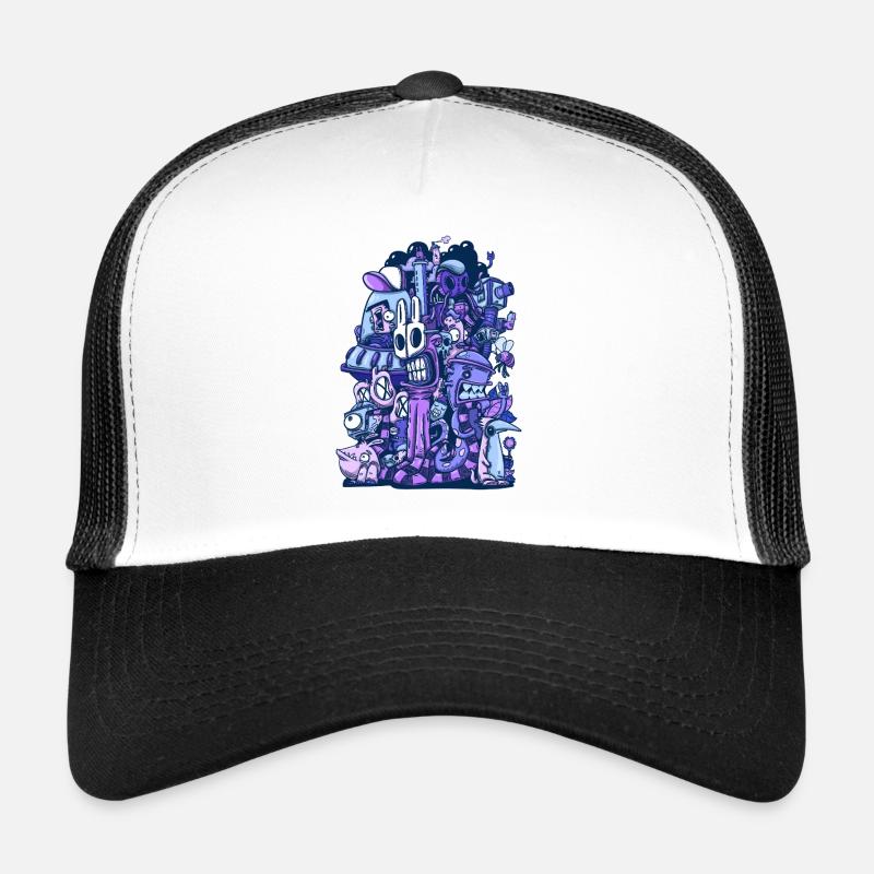 Purple Chaos Trucker Cap