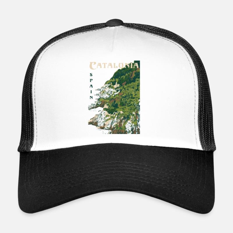 KATALONIEN - Trucker Cap - Weiß/Schwarz