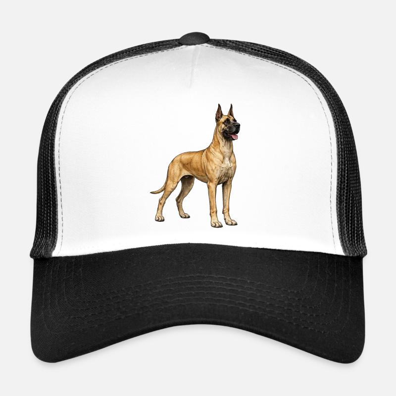 Illustration vintage de Dogue Grand – Élégance & Puissance Casquette trucker 
