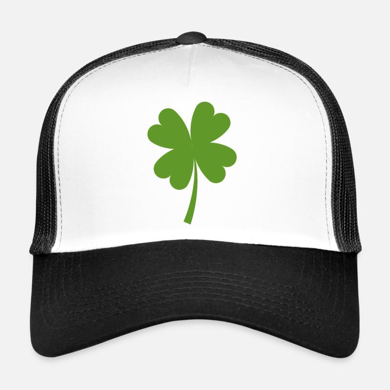 Trèfle massif à quatre feuilles Casquette trucker 