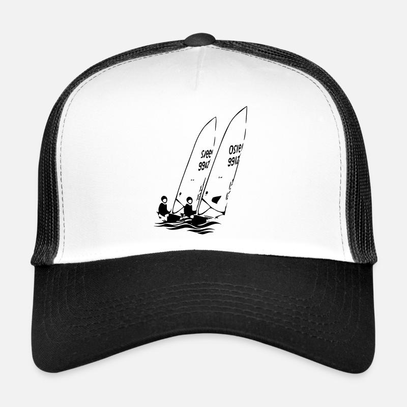 ILCA Laser Sailing dinghies sailboats in the regatta Trucker Cap