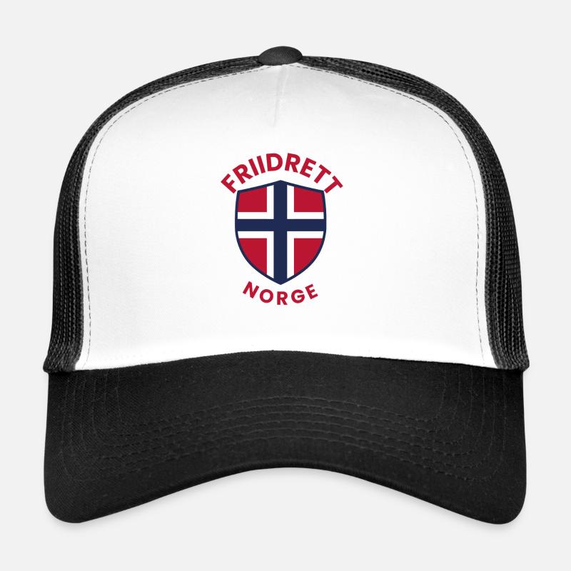 Drapeau avec drapeau de la Norvège Casquette trucker 