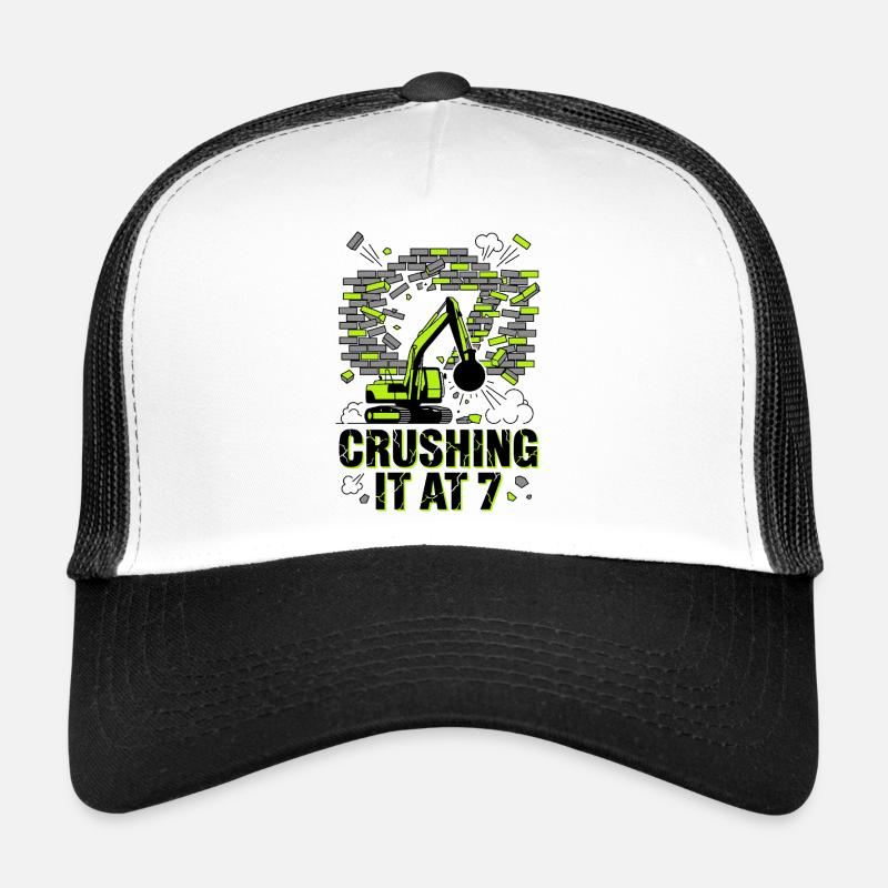 Crushing It At 7 Wrecking Ball Trucker Cap