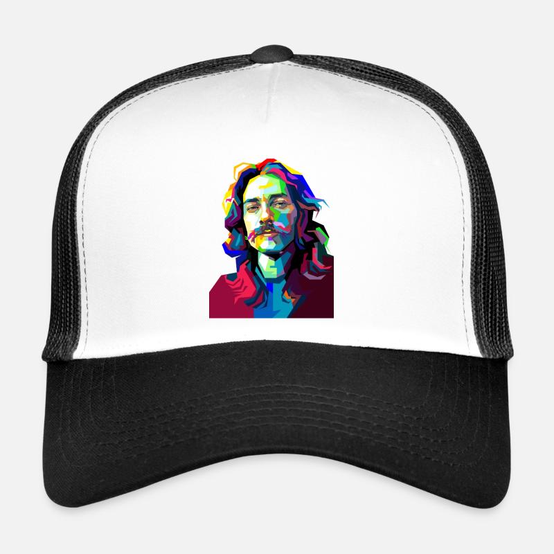 Drum Musician Pop Art - Trucker Cap - white/black