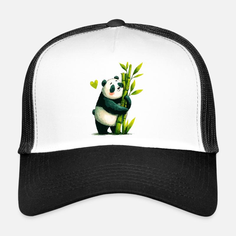 Panda Kuschel mit Bambus Trucker Cap