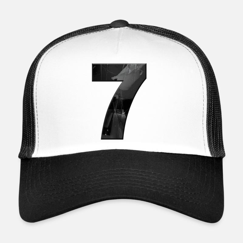 Black Grey Sieves with Splinters Trucker Cap