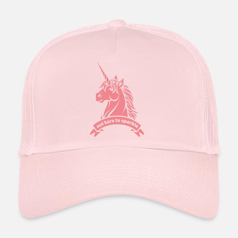 Not Here To Sparkle – Unicorn Statement Trucker Cap