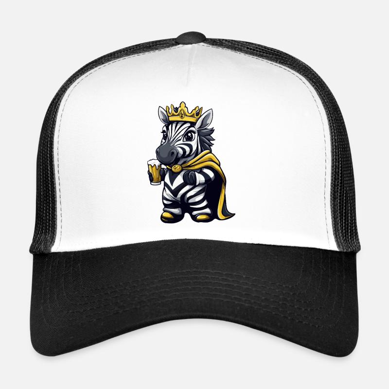 Le roi de la bière zèbre Casquette trucker 