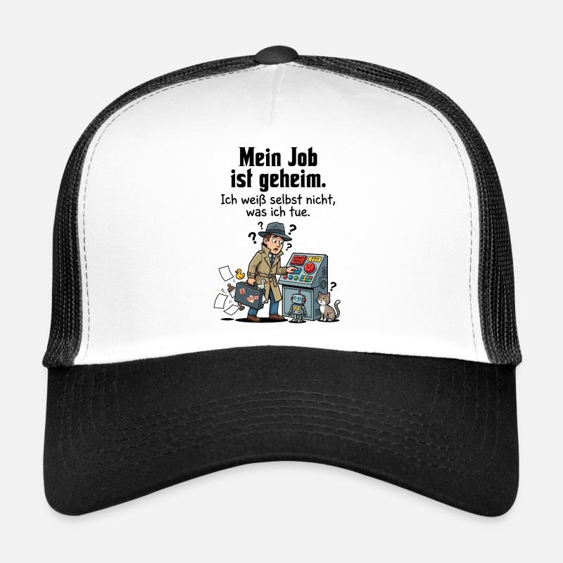 Mission secrète dans la vie quotidienne de bureau Casquette trucker 