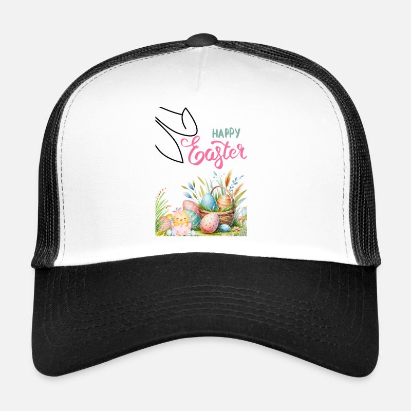 Pastell Ostern Korb und Eier Trucker Cap