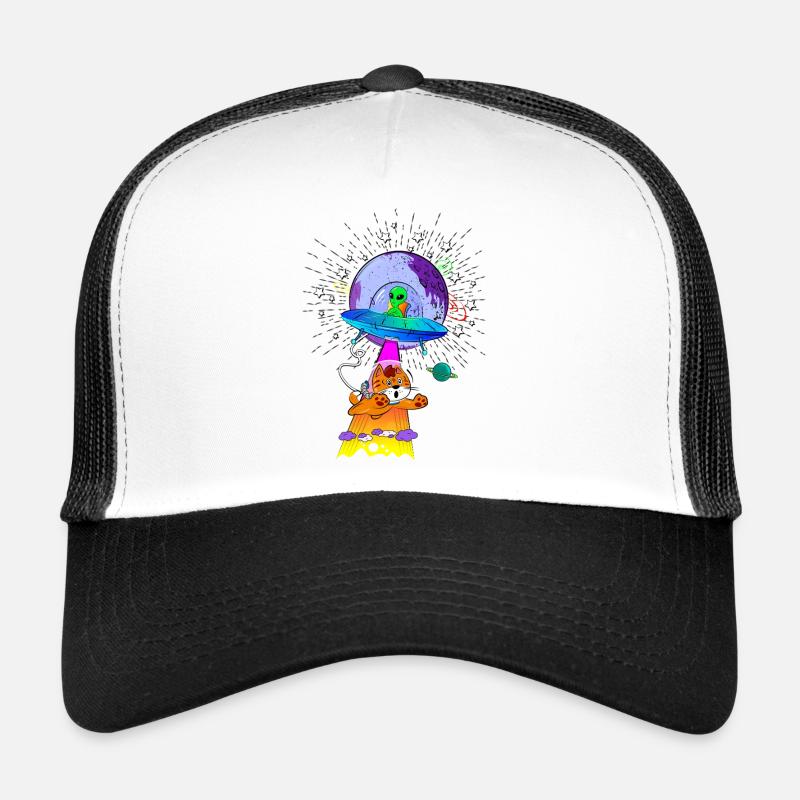Kosmische Katzen-UFO-Abenteuer Trucker Cap