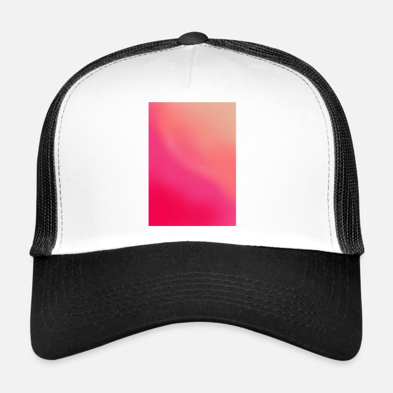 Gradient - Waves pink red customizable Trucker Cap