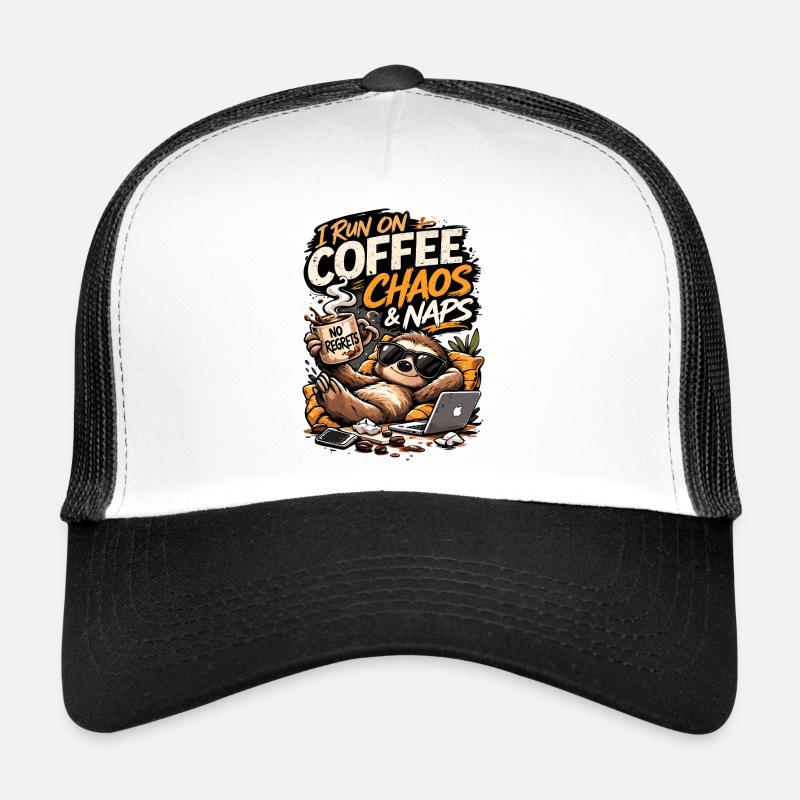 Chaos du café & Siestes Sloth Tee Casquette trucker 