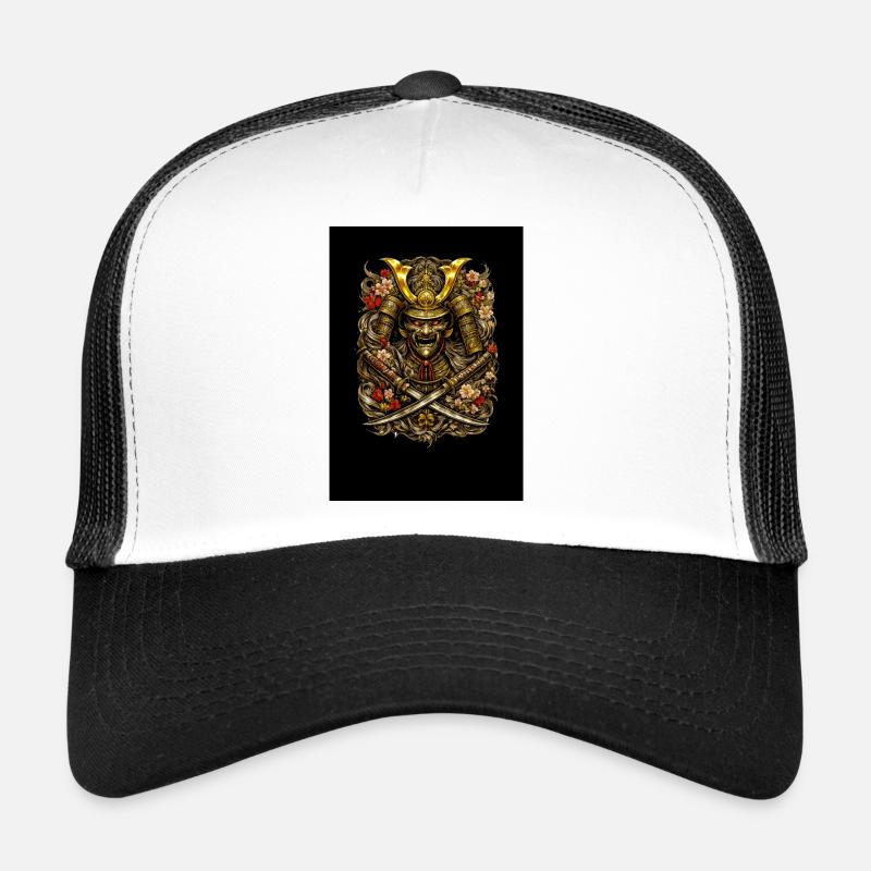 Casque en fleurs de samouraï Casquette trucker 