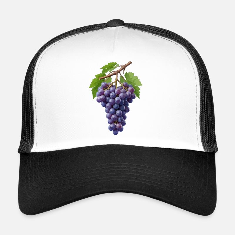 Grappe de raisins violet foncé Casquette trucker 
