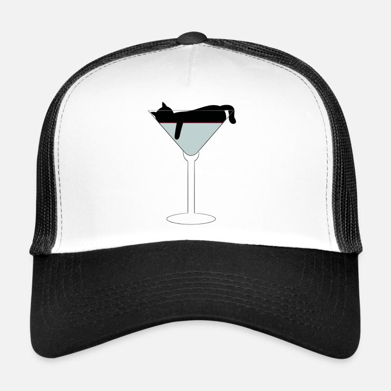 Cat in Glass Silhouette Trucker Cap