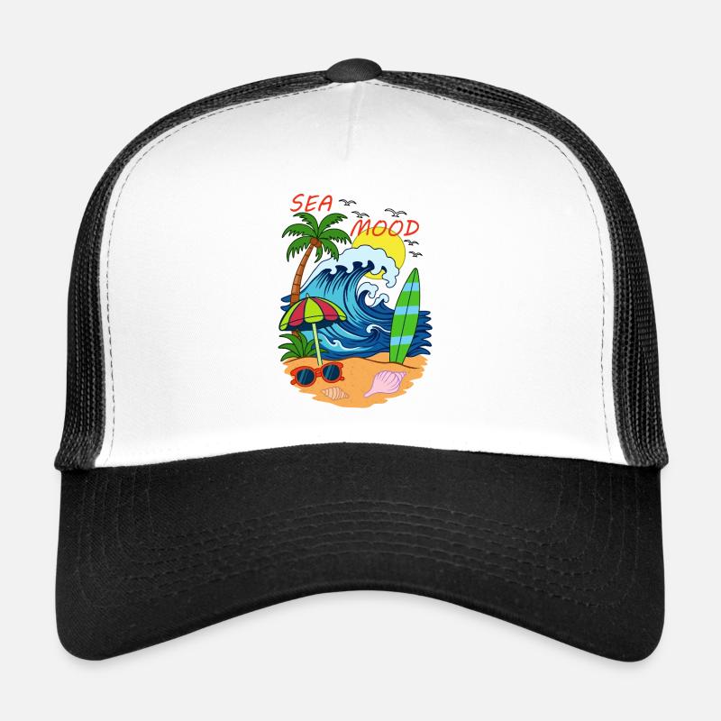 Sea Mood – Retro-Sommerstrand-Vibe Trucker Cap