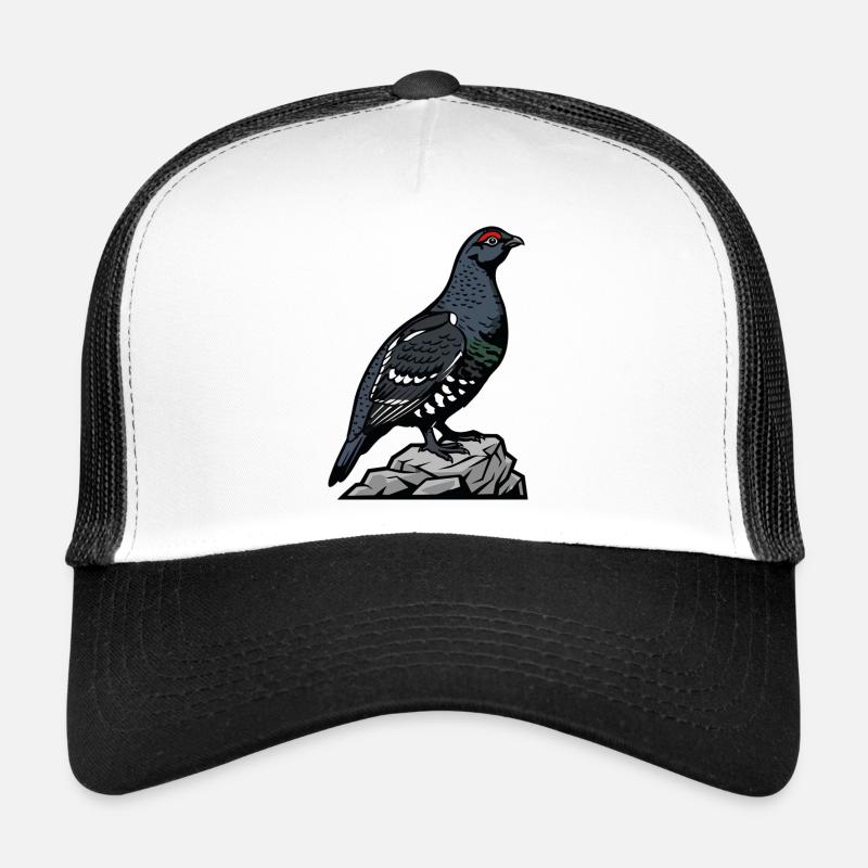 Spruce Grouse Wilderness Forest Mountain Trucker Cap
