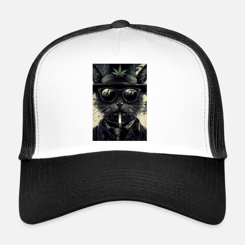 Noir-Vapor style hangover Trucker Cap