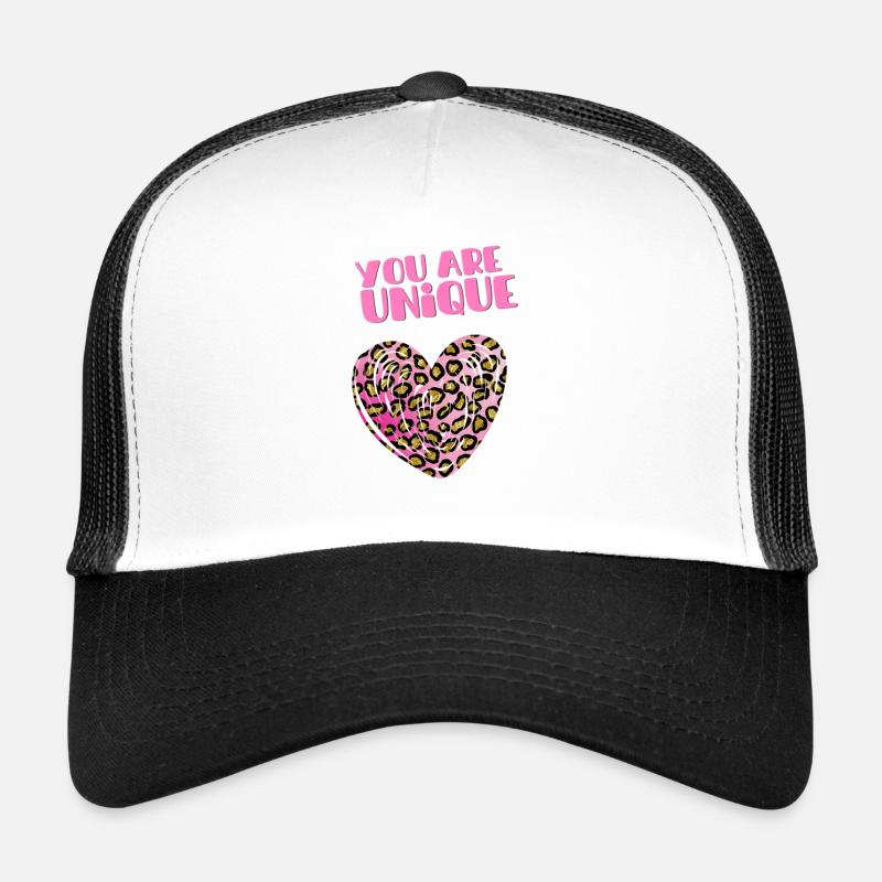 Tu as un cœur de léopard unique Casquette trucker 