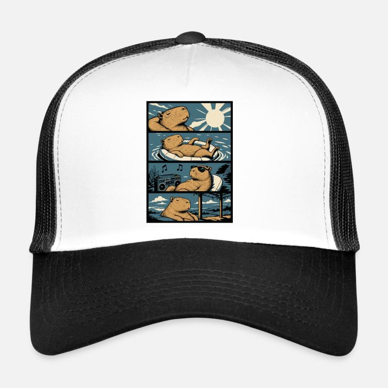 Ambiances de piscine chill capybara Casquette trucker 