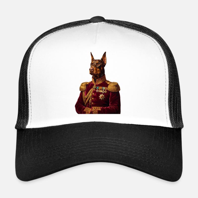 Doberman Portrait: The Royal General Trucker Cap